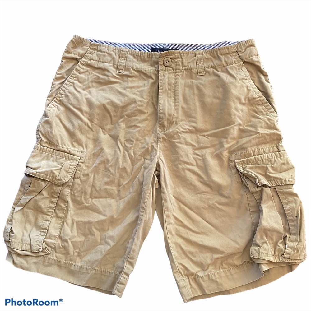 Tommy Hilfiger Cargo Short Men Sz 34 Tan